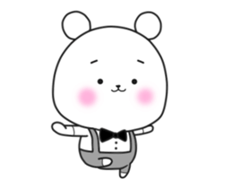 The Cute bear animation sticker #12756191