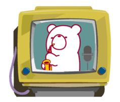 The bear."UGOKUMA" He plays a saxophone. sticker #12756221