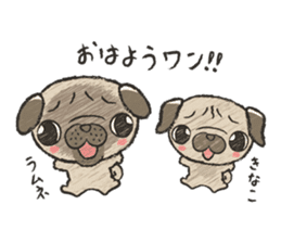 pug100% sticker #12756310