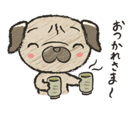 pug100% sticker #12756312
