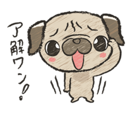 pug100% sticker #12756313