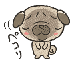 pug100% sticker #12756314