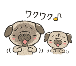 pug100% sticker #12756316