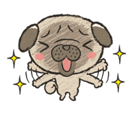 pug100% sticker #12756317