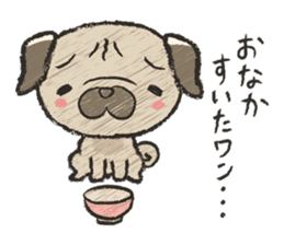 pug100% sticker #12756318