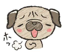 pug100% sticker #12756319