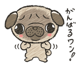 pug100% sticker #12756320