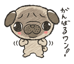 pug100% sticker #12756320
