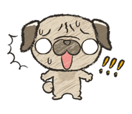 pug100% sticker #12756323