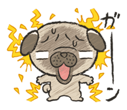 pug100% sticker #12756325