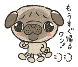 pug100% sticker #12756326