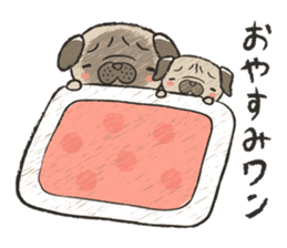 pug100% sticker #12756327
