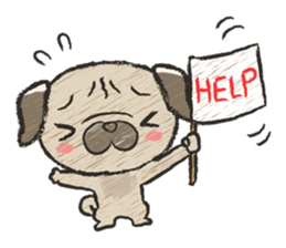 pug100% sticker #12756331