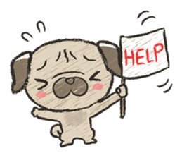 pug100% sticker #12756331