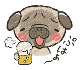 pug100% sticker #12756332