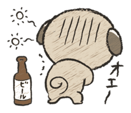 pug100% sticker #12756333