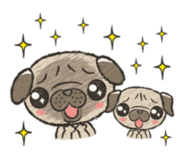 pug100% sticker #12756335