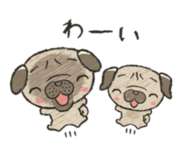 pug100% sticker #12756336