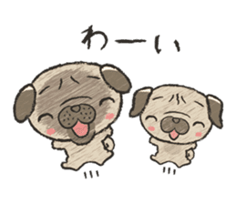 pug100% sticker #12756336