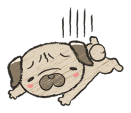 pug100% sticker #12756338