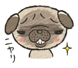 pug100% sticker #12756340