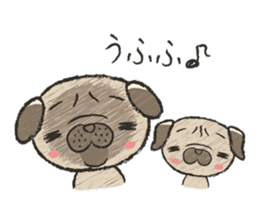 pug100% sticker #12756341