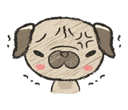 pug100% sticker #12756342