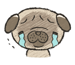 pug100% sticker #12756345