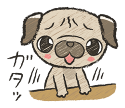 pug100% sticker #12756346