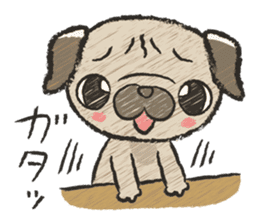 pug100% sticker #12756346