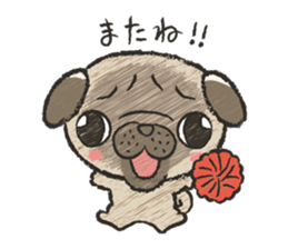 pug100% sticker #12756349