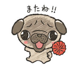 pug100% sticker #12756349