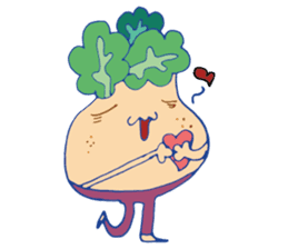 a turnip with friends sticker #12757335