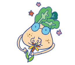 a turnip with friends sticker #12757349
