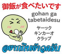 HELLO MAKOTOMARU Thai&Jp Comunication6 sticker #12758223