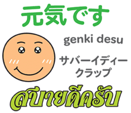 HELLO MAKOTOMARU Thai&Jp Comunication6 sticker #12758232