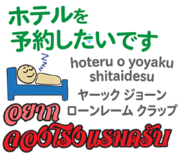 HELLO MAKOTOMARU Thai&Jp Comunication6 sticker #12758240