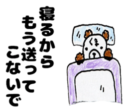 This bear has a sharp tongue. sticker #12758533