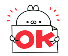 Conversational rabbit Animation sticker #12758886