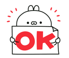 Conversational rabbit Animation sticker #12758886