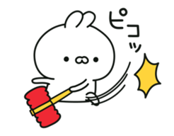 Conversational rabbit Animation sticker #12758897