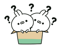 Conversational rabbit Animation sticker #12758899
