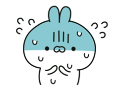 Conversational rabbit Animation sticker #12758900