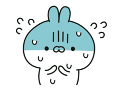 Conversational rabbit Animation sticker #12758900