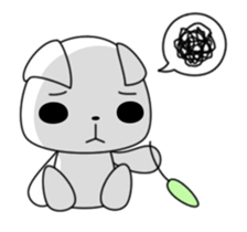 Animation! The white cat Milly(English) sticker #12759339