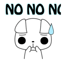 Animation! The white cat Milly(English) sticker #12759345