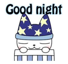 Animation! The white cat Milly(English) sticker #12759355