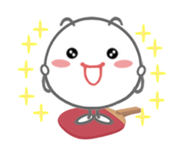 Let's enjoy table tennis!! (Animated) sticker #12759439