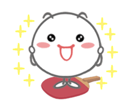 Let's enjoy table tennis!! (Animated) sticker #12759439