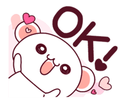 Love is super-fast!! Fluffy Bear pink!2 sticker #12759863